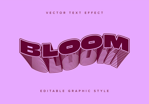 Wavy Outline Text Effect Mockup