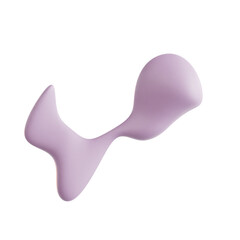 Fototapeta premium Colorful Smooth Fluid Shape with a Curved Design