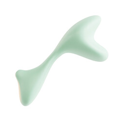 Pastel Colorful Curved Fluid Form with Soft Edges