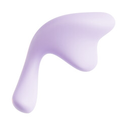 Soft Colorful Curved Fluid Shape