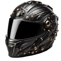 Fototapeta premium Motorcycle helmet isolated on white background