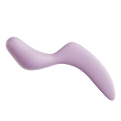 Soft Colorful Curved Fluid Shape