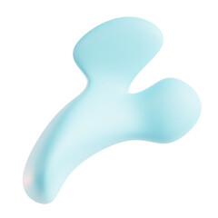 Colorful Smooth Fluid Shape with a Curved Design