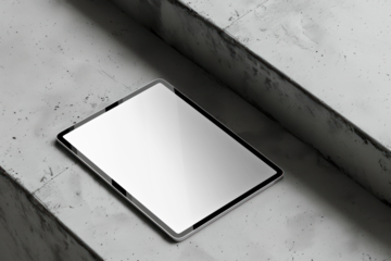 PNG tablet screen mockup, transparent design