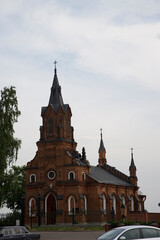 Fototapeta premium Russia Vladimir Old Believer Church of the Life-Giving Trinity on a cloudy summer day