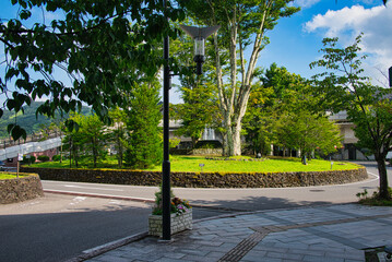 Fototapeta premium 有名な観光地・軽井沢駅北口周辺の風景