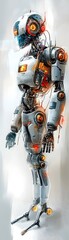 Fototapeta premium Futuristic Robot Design.