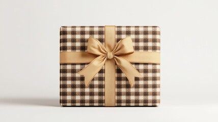 Simple and stylish gift box with a decorative ribbon
