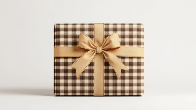 Simple and stylish gift box with a decorative ribbon