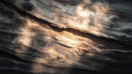 Fototapeta premium Sunlit Weathered Wood Texture.