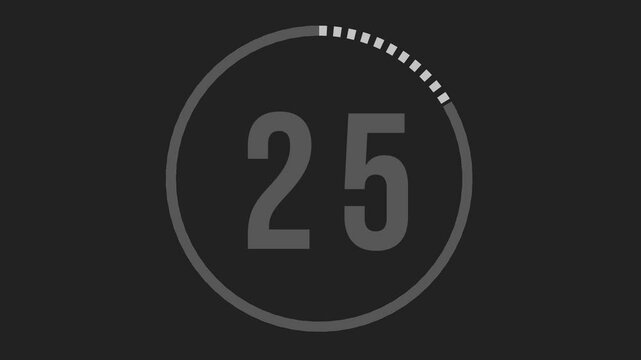 Juice & Toya Workout Alpha Transparent Countdown Timer Animation.
