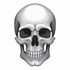Obraz premium Human Skull Illustration
