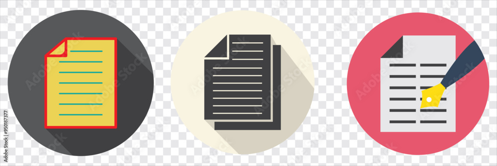 Poster pdf document icon. document vector icon isolated vector graphic. paper document page icon vector ele
