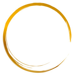 Aesthetic gold circle frame