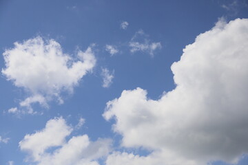 blue sky with clouds