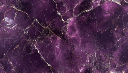 Seamless marble texture in deep plum with silver veins, [Abstract Background Marble], [Rich and sophisticated]