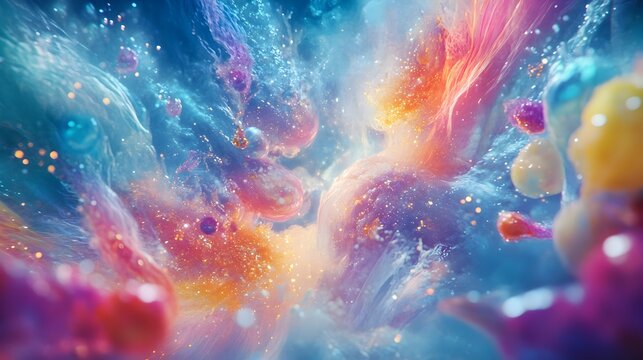 Tachyon and Slinky A Surreal Dance of Light and Energy in Cinematic Avant Garde Style