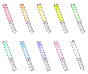 ペンライト10色　水彩