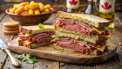 Montreal smoked meat is a popular dish among Canadians.
