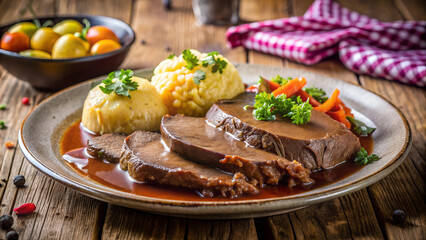 Sauerbraten is a traditional German dish.
