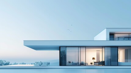 modern house in the city