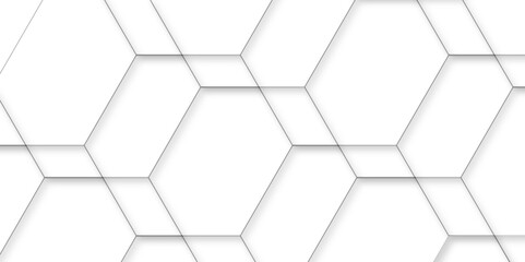 Abstract background with hexagon, modern abstract vector polygonal pattern. seamless bright white abstract honeycomb background.  3d seamless bright white web cell and triangle abstract honeycomb.