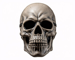 Obraz premium Intricate Gothic Skull Sculpture on Stand - Artistic Masterpiece