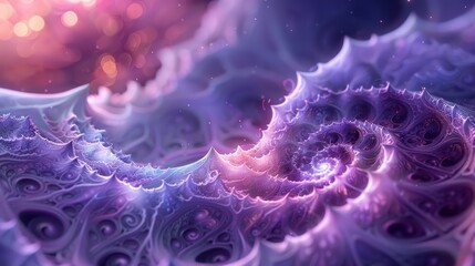 Obraz premium Captivating abstract spiral design in vibrant colors showcasing intricate textures and patterns