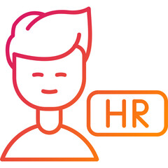 Hr Manager Vector Icon Design