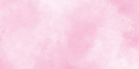brush painted watercolor abstract painting background, fresh and blurry pink cloud sky on art graphics, grunge and stained Pink ink and watercolor textures on white paper background.