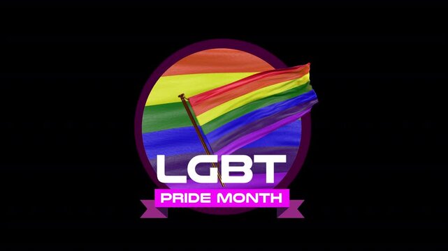 Celebrate diversity and inclusion with the "LGBT PRIDE MONTH" animation, a vibrant and dynamic 10-second clip that captures the essence of Pride Month. This animation is designed with a transparent,