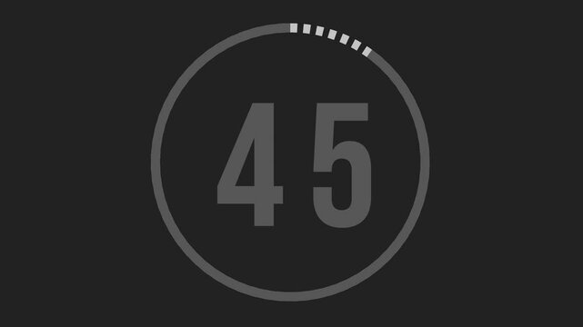 Juice & Toya Workout Alpha Transparent Countdown Timer Animation.