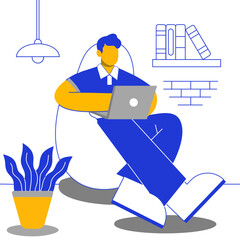 Business character illustration