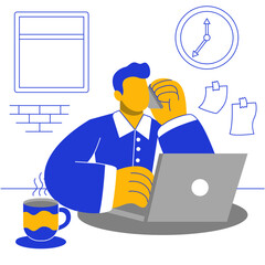 Business character illustration