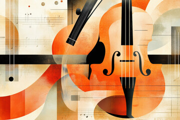 Abstract Violin Art.