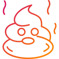Poop Vector Icon Design