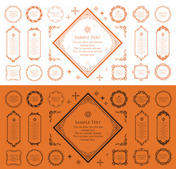 ハロウィンのフレームデザイン