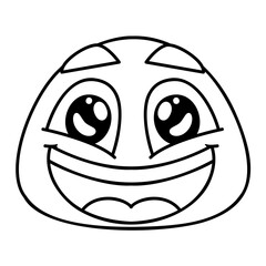 Joyfull Face Emoji Line