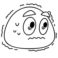 Scary Face Emoji Line