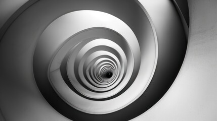 Fototapeta premium Spiral Staircase Leading to the Unknown