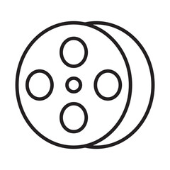 Film Reel Icon Design