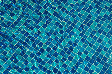 Closeup beautiful ripple water surface in pool for background