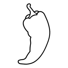 Chili Pepper Outline