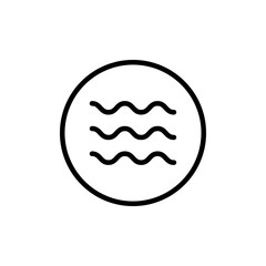 Water logo. Liquid, rain simple sign, vector illustration. Humidifier outline sign. Water wave icon for your web site design.