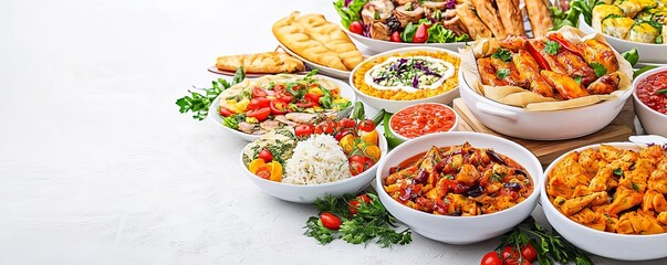 International food fair with diverse cuisines and live music performances, global food festival, culinary celebration