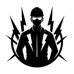 Electrician Black silhouette