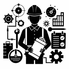 Engineer Black silhouette