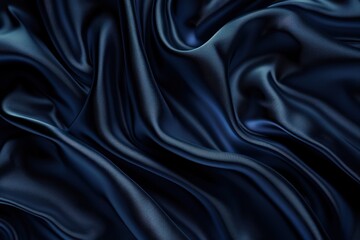 Fototapeta premium Abstract Blue Silk Fabric