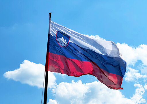 National flag of the Republic of Slovenia (Slovenian national flag) - Nationalflagge der Republik Slowenien (Slowenische Nationalflagge) - Slovenska narodna zastava