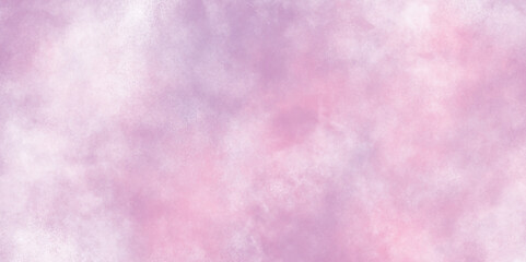 vintage pink or purple abstract background with soft clouds, Soft Pink grunge watercolor texture on pink or purple canvas, Stain artistic hand painted texture of pink, pastel hand painted watercolor.